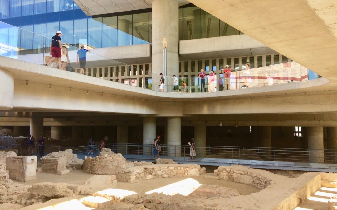 Nueva zona de exhibición en los cimientos del Museo de la Acrópolis